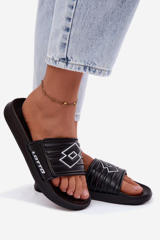 Čierne unisex šľapky LOTTO FLYDE 2400940U-1110