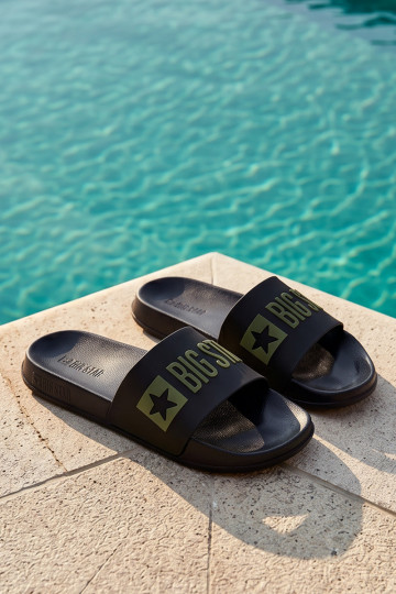 Čierne pánske šľapky "Big Star SS174359" 2