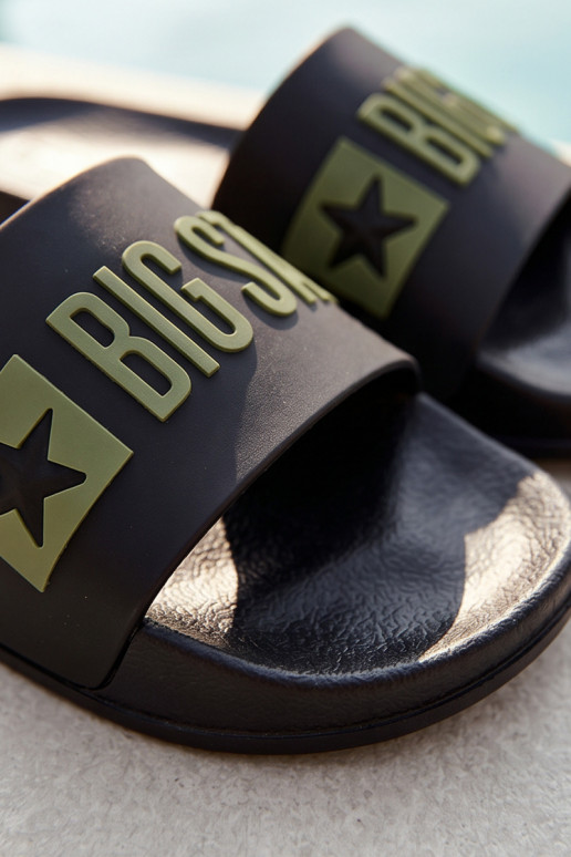 Čierne pánske šľapky "Big Star SS174359"