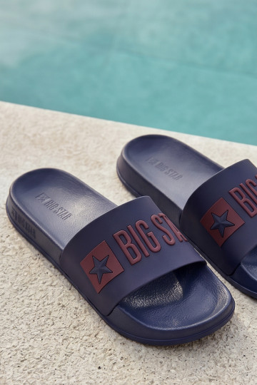 Tmavo modré pánske šľapky "Big Star SS174361"