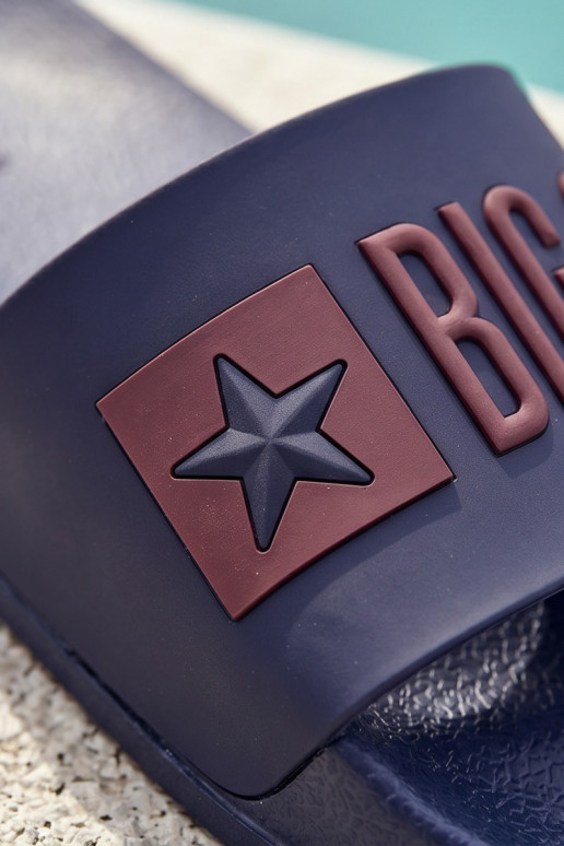 Tmavo modré pánske šľapky "Big Star SS174361"