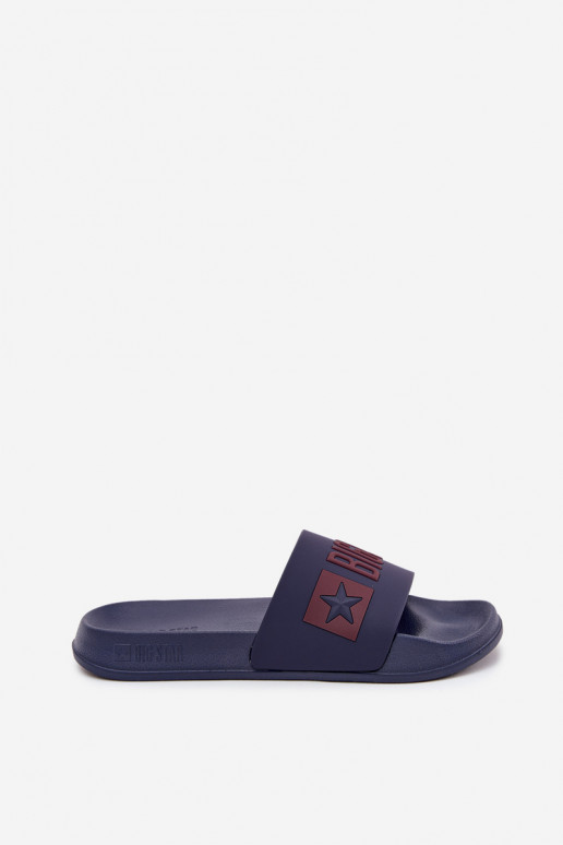 Tmavo modré pánske šľapky "Big Star SS174361"