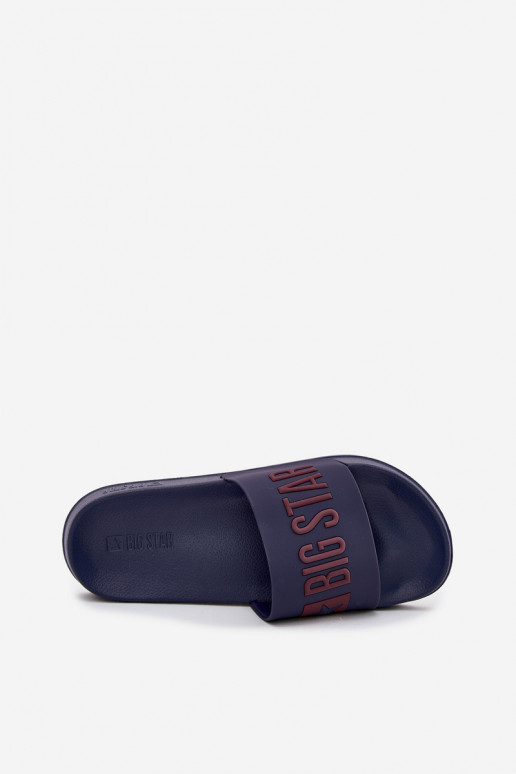 Tmavo modré pánske šľapky "Big Star SS174361"