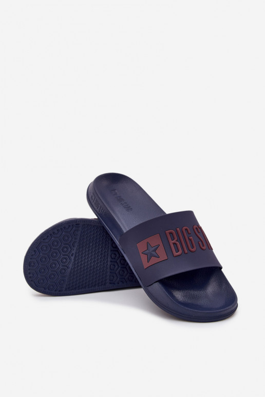 Tmavo modré pánske šľapky "Big Star SS174361"