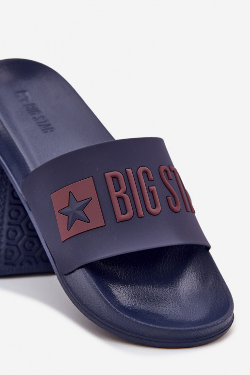 Tmavo modré pánske šľapky "Big Star SS174361"