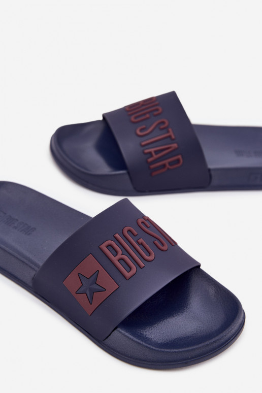 Tmavo modré pánske šľapky "Big Star SS174361"