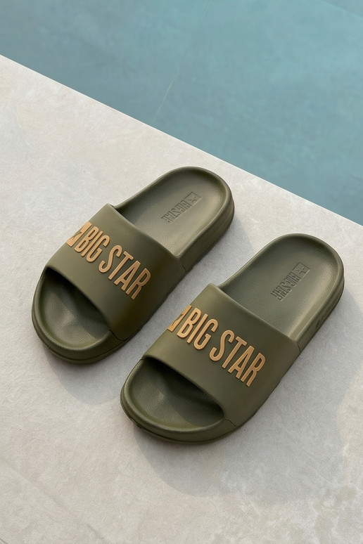 Zelené pánske šľapky "Big Star SS174360"