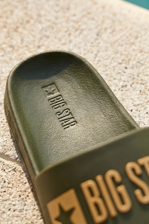 Zelené pánske šľapky "Big Star SS174360"
