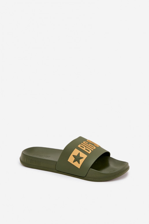 Zelené pánske šľapky "Big Star SS174360"