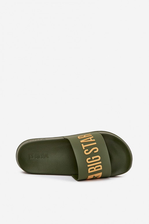 Zelené pánske šľapky "Big Star SS174360"