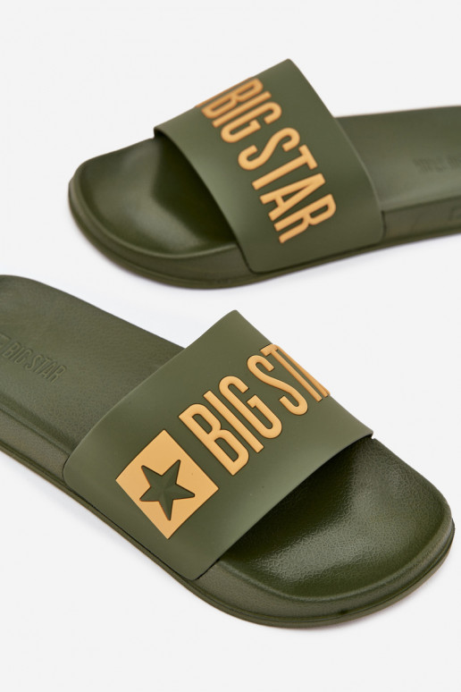 Zelené pánske šľapky "Big Star SS174360"