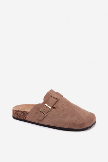 Dámske klumpa so zlatými sponami v khaki Alpine