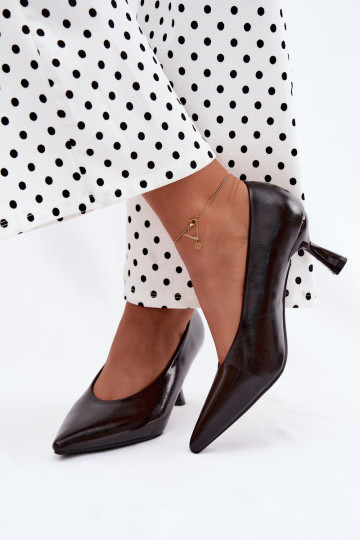 Špicaté topánky s podpätkami CzekoladoĮe Silenta 2