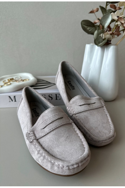 Elegantné fialové semišové mokasíny Lenvie