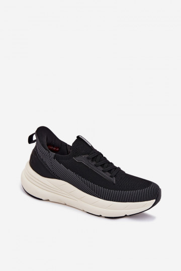 Pánske športové topánky na slip-on s platformou Kobbo 102421 čiernej farby 2