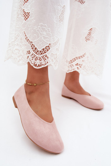 Baleríny v ružovej umelej semišovej Camdena