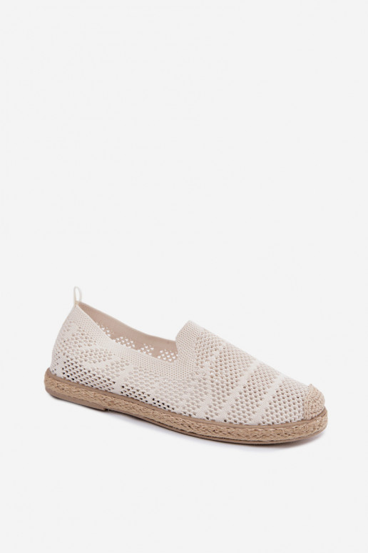 Ažúrové slonovinové espadrilky Candessa