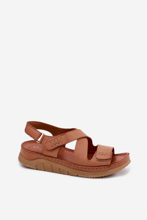 Hnedé sandále na platforme Tai turiciejka L4496-29