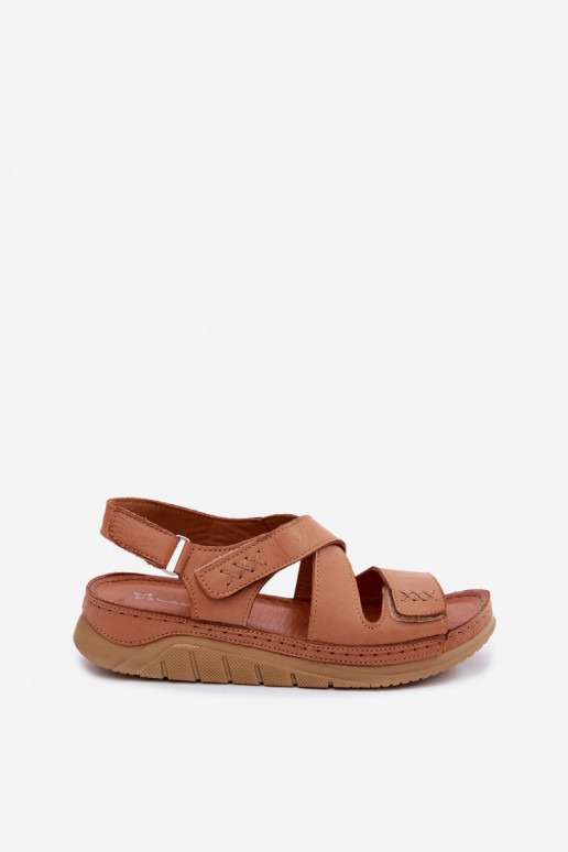 Hnedé sandále na platforme Tai turiciejka L4496-29