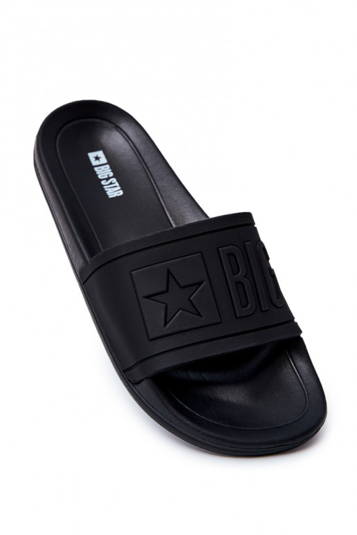 Papuče Big Star Rubber čiernej farby DD174690