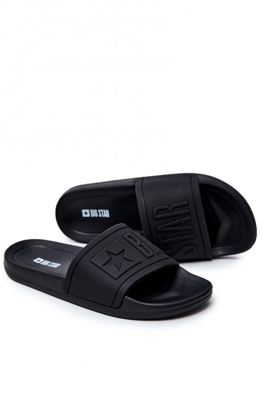 Papuče Big Star Rubber čiernej farby DD174690