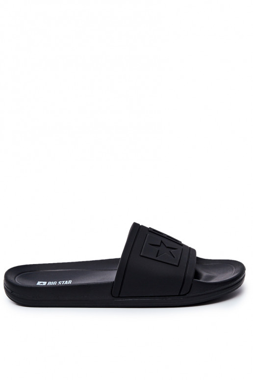 Papuče Big Star Rubber čiernej farby DD174690