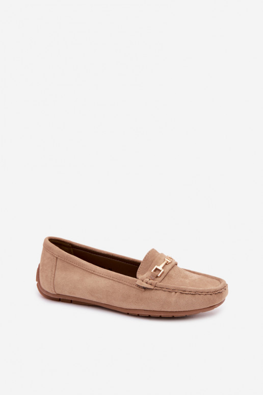 Klasické semišové mokasíny khaki Corinell