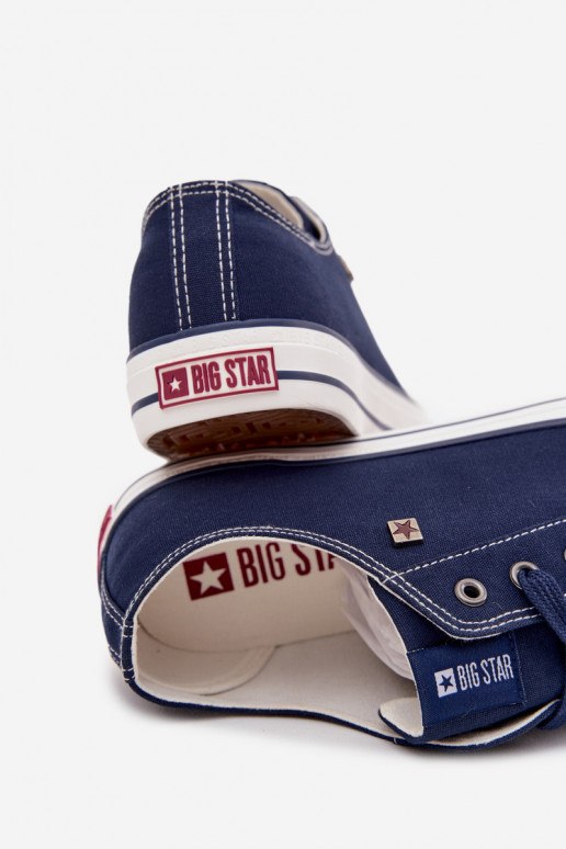 Tmavomodré pánske voľnočasové topánky Big Star DD174503