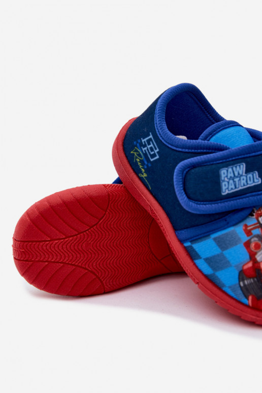 Detské šľapky na suchý zips PAW Patrol tmavomodré