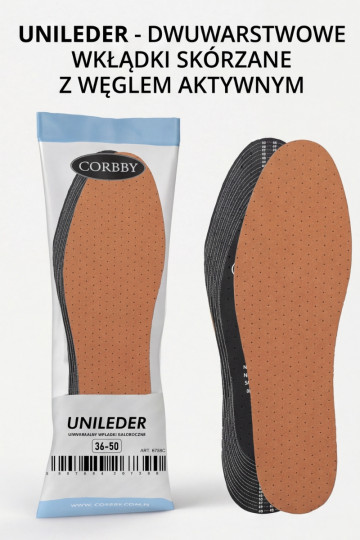 CORBBY UNILEDER kožené univerzálne vložky 2