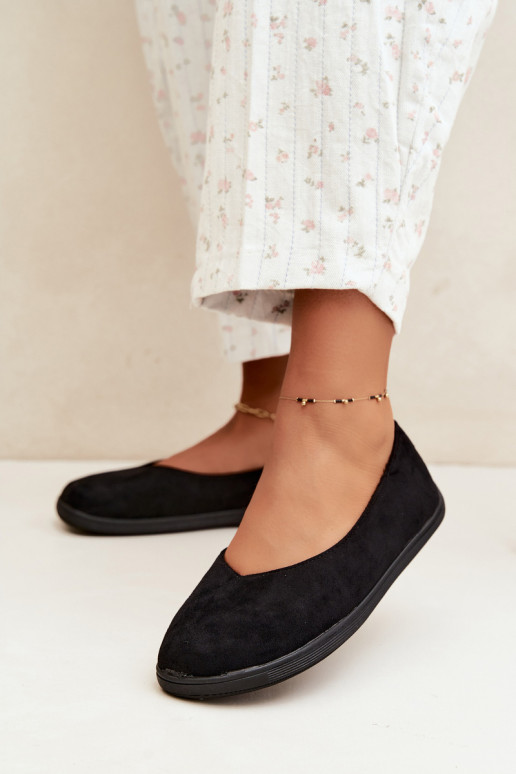 Čierne barefoot baleríny Hollin