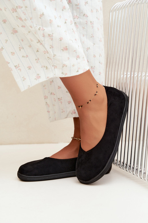Čierne barefoot baleríny Hollin