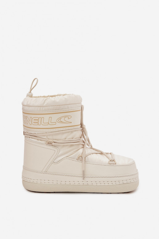 dámske snehule so štýlovými detailmi O'NEILL LISA INOMEN HIGH 90253012.99Z v bielej farbe