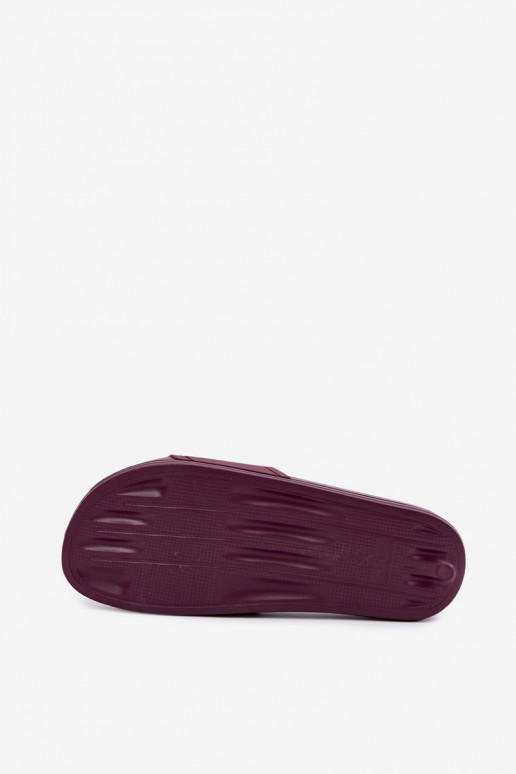 Dámske šľapky Big Star UU274070 v bordovej farbe