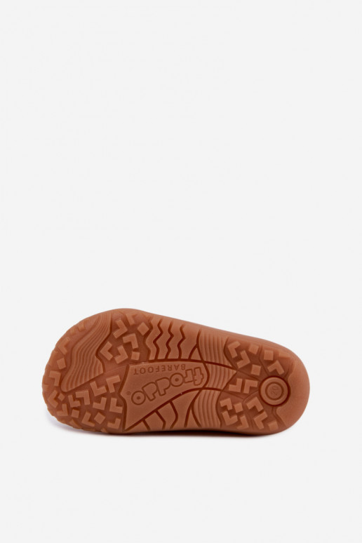 Detské šľapky Barefoot s dinosaurami Froddo Canvas G1700440-31 Šedé