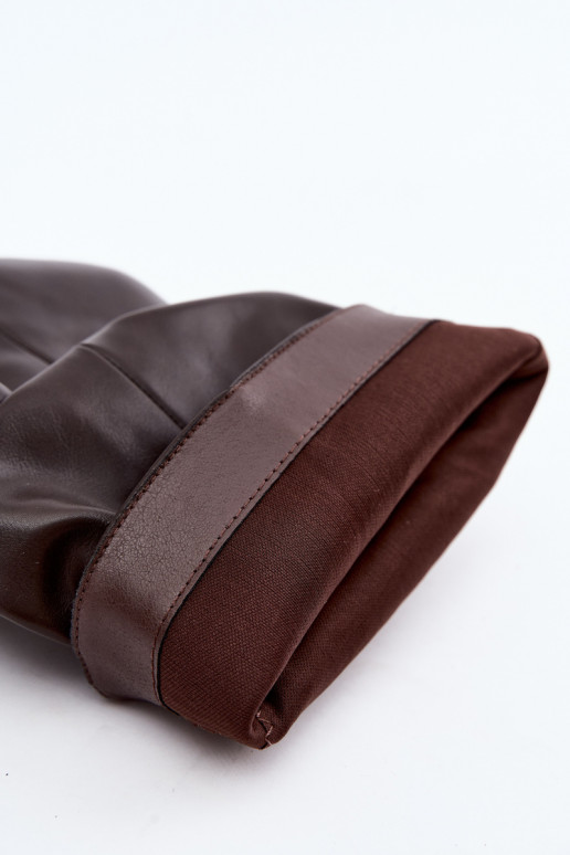 Slouchy členkové topánky s platformou v čokoládovej farbe Ilyna