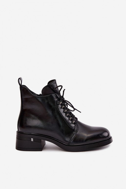Zateplené členkové topánky Klocke S.Barski HY62-8112 v čiernej farbe