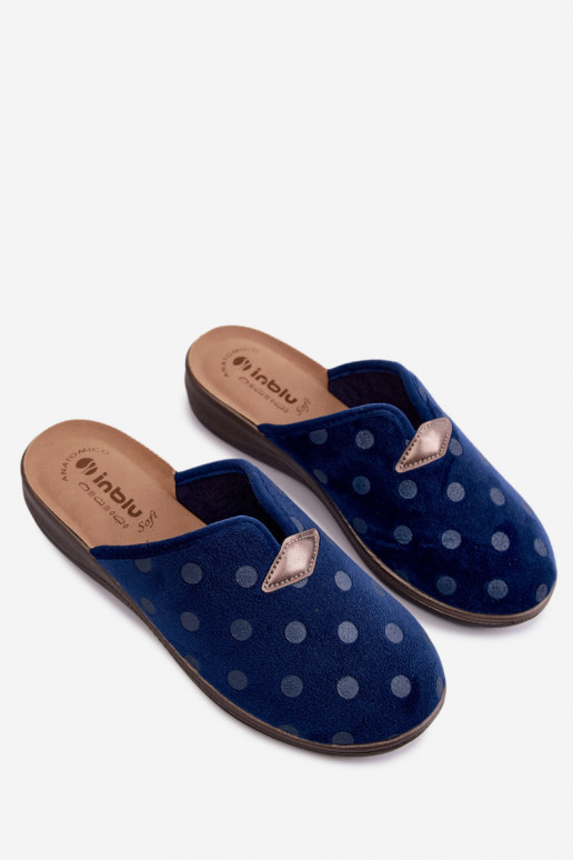 Dámske šľapky Inblu OD000014 tmavomodré