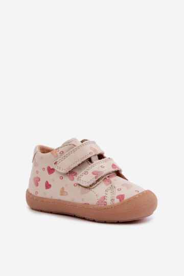 Pieskové detské kožené topánky Barefoot Froddo G2130328-64