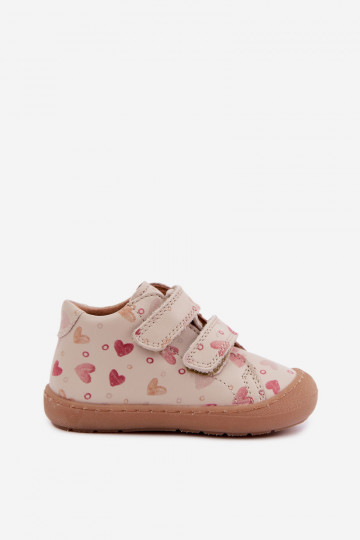 Pieskové detské kožené topánky Barefoot Froddo G2130328-64 2