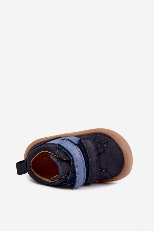 Tmavomodré detské kožené topánky Barefoot Froddo G2130380