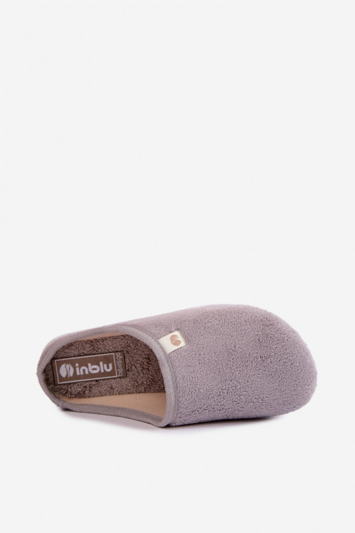Sivé dámske domáce šľapky Inblu EC000102