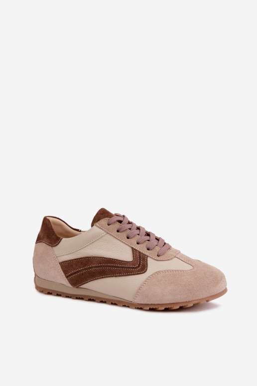Barefoot tenisky z umelej zamše v pieskovej farbe Zazoo N1400