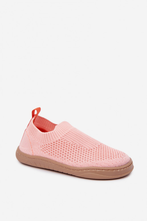 Detské šľapky na slip-on Milami svetloružovej farby