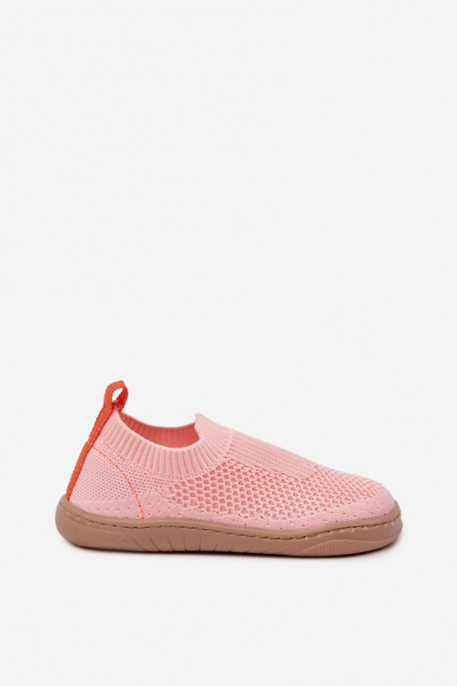 Detské šľapky na slip-on Milami svetloružovej farby