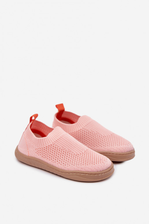 Detské šľapky na slip-on Milami svetloružovej farby