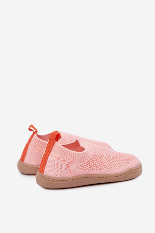 Detské šľapky na slip-on Milami svetloružovej farby