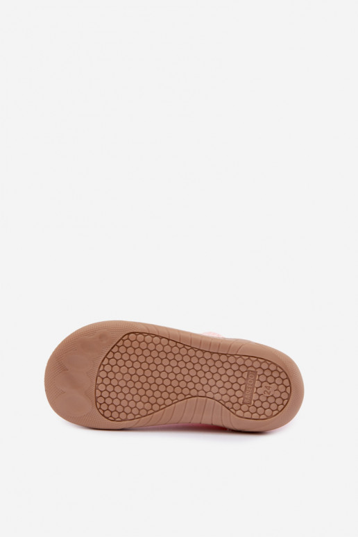 Detské šľapky na slip-on Milami svetloružovej farby