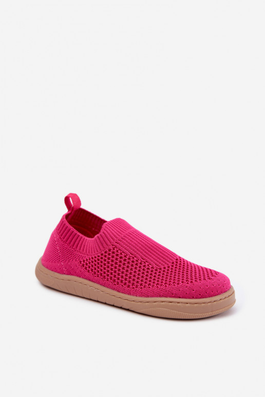 Detské šľapky na slip-on Milami ružovej farby