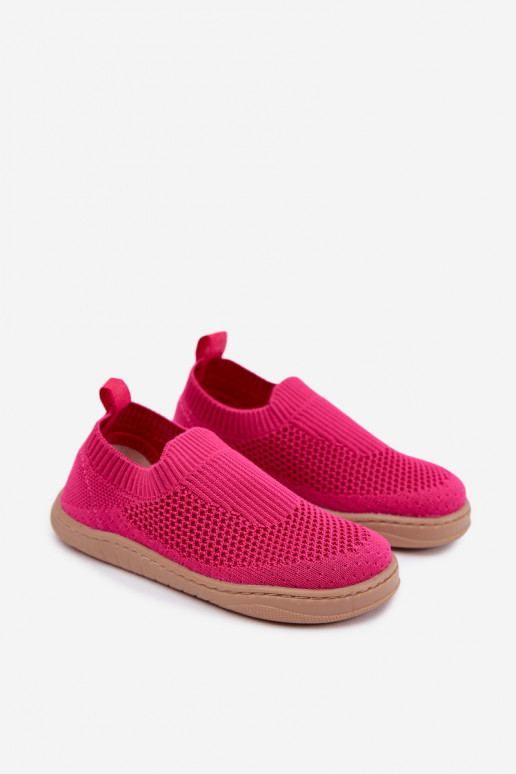 Detské šľapky na slip-on Milami ružovej farby